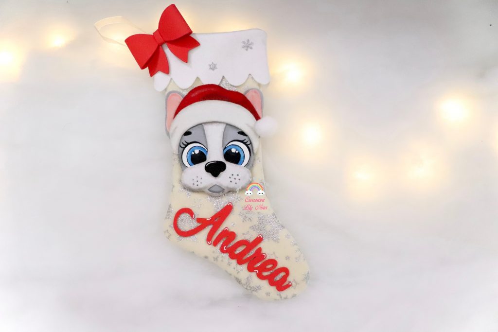 Divas World Calza Di Natale The Grinch - Grande 40 Cm, Verde Con Fodera, Double Face: "Nice List" E "Naughty List" - Sacchetto Regalo Con Coulisse Per Decorazioni Festive