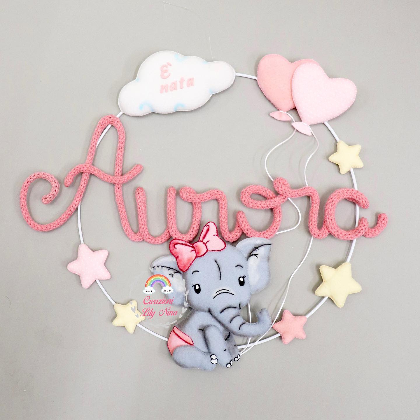 50 Coccarde Rosa Aurora Con Nastro Da 3 Cm Per Festa Nascita E Battesimo - Decorazione Auto E Casa