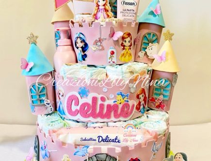 Tortapannolini Principesse Disney con nome Celine