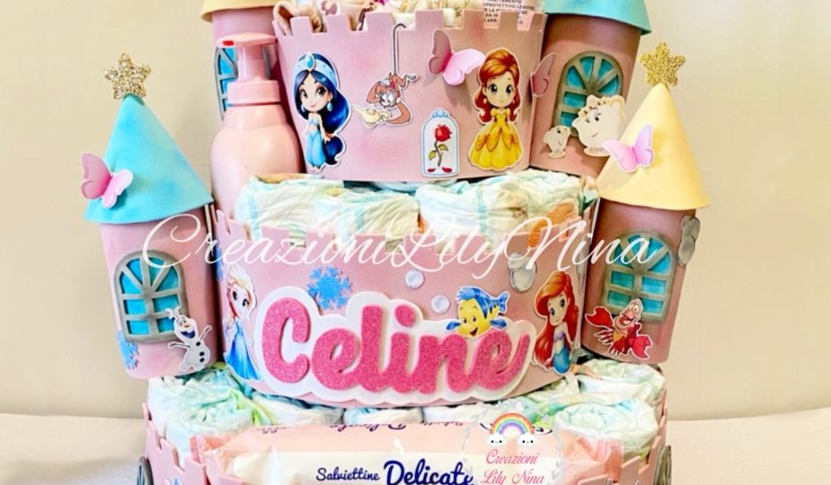 Tortapannolini Principesse Disney con nome Celine