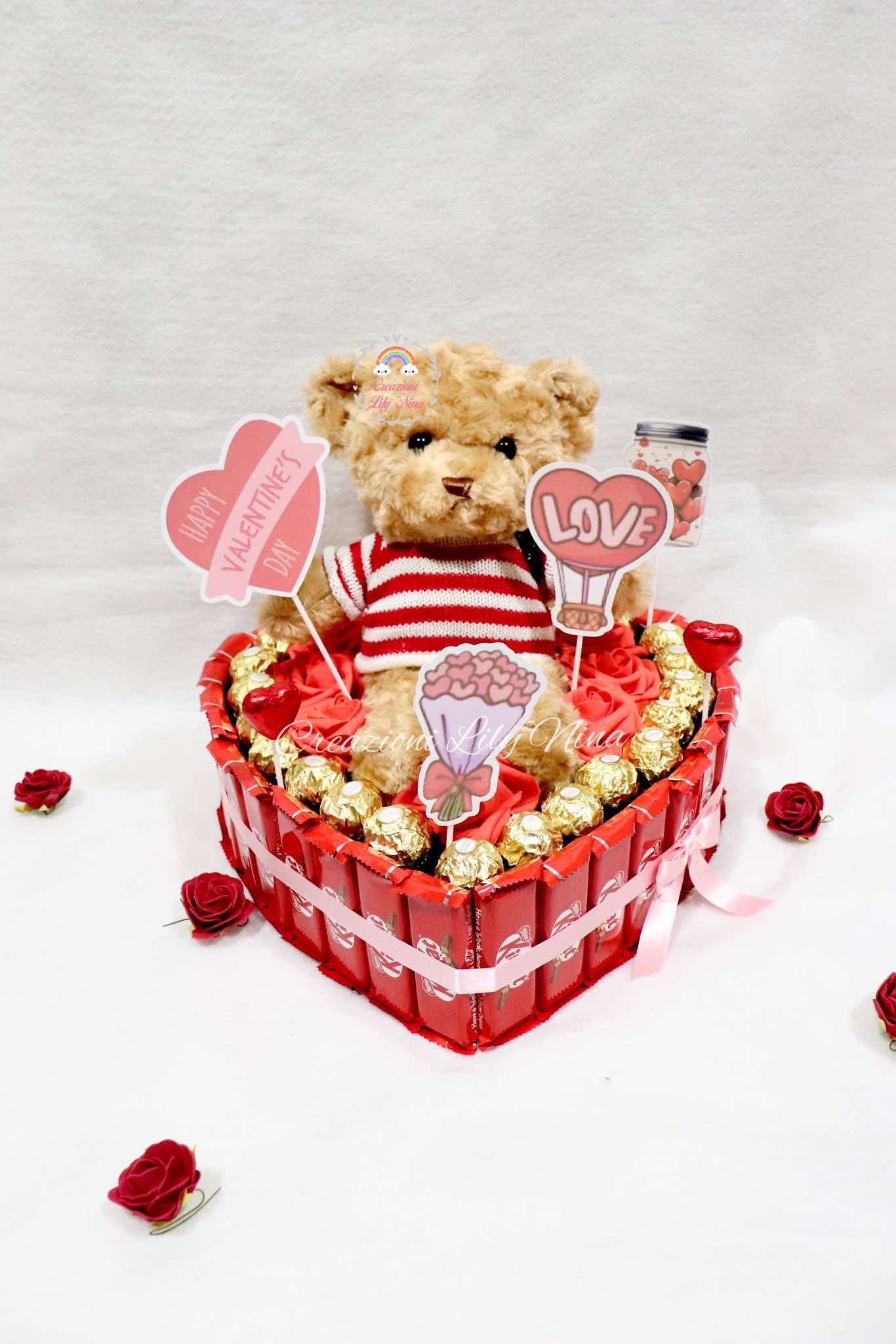 Box San Valentino orsetto e dolci idee regalo 