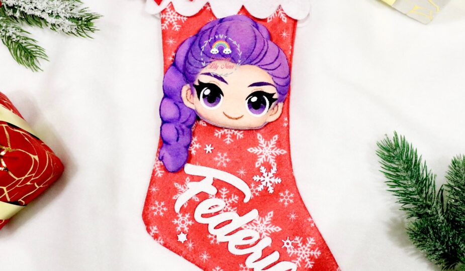 Calza Natale Befana Demon Hunters Rumi con nome Federica